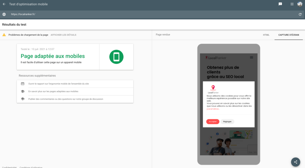 mobile friendly et responsive