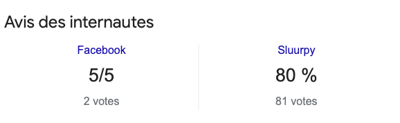 avis facebook sur votre fiche Google