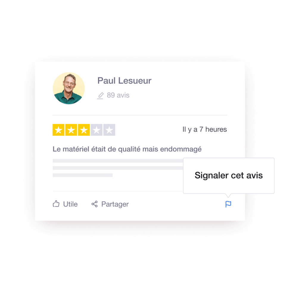 signaler et supprimerun avis trustpilot