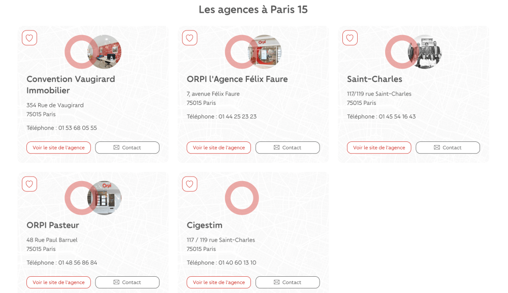 Store locator agence Orpi immobilier
