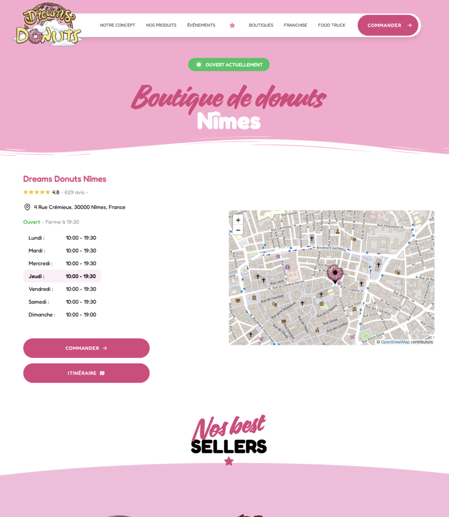 Store locator dans la restauration